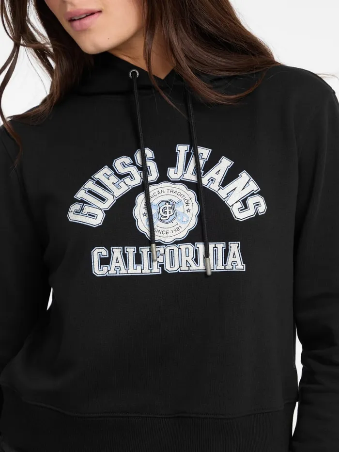 GUESS Hoodies and Sweaters Eco Hooded Sweatshirt Black 8211 Women