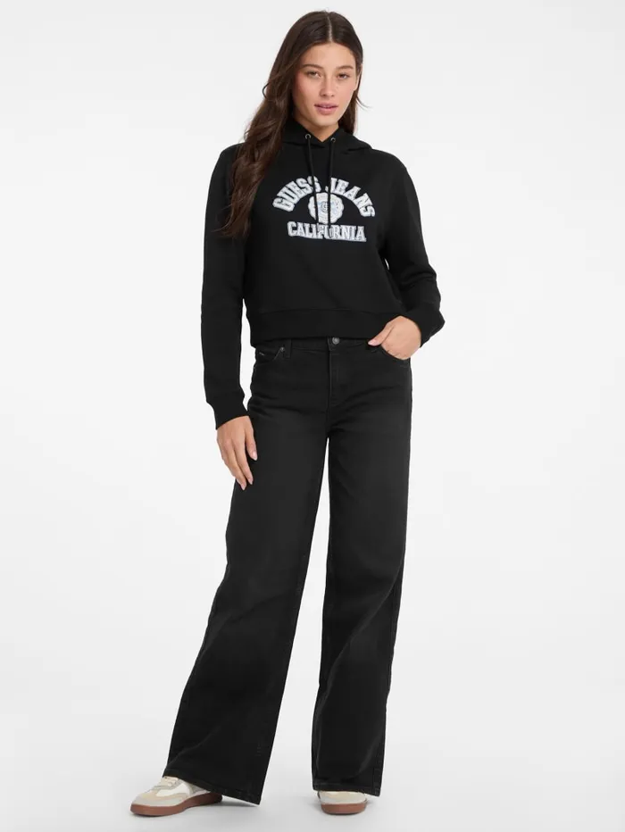 GUESS Hoodies and Sweaters Eco Hooded Sweatshirt Black 8211 Women