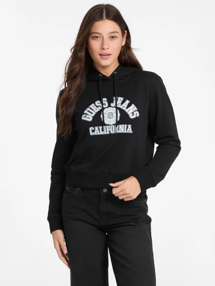 GUESS Hoodies and Sweaters Eco Hooded Sweatshirt Black 8211 Women