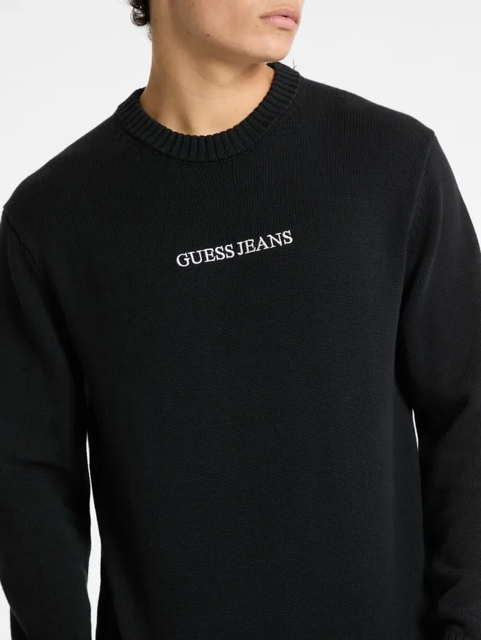 GUESS Hoodies and Sweaters Embroidered Logo Sweater Green 8211 Men