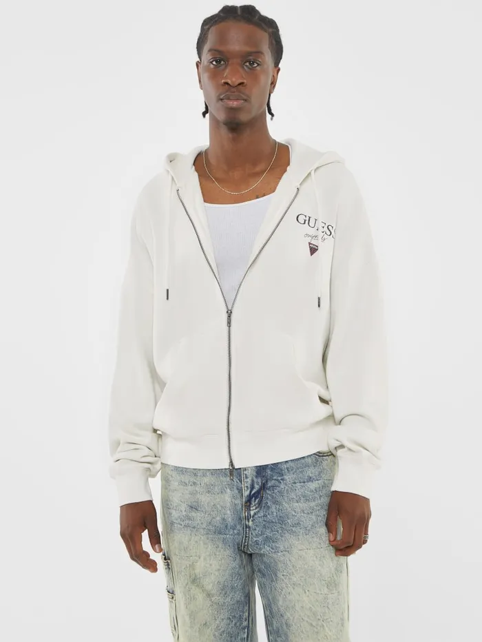 GUESS Hoodies and Sweaters Originals Stacked ZipUp Jacket Black 8211 Men