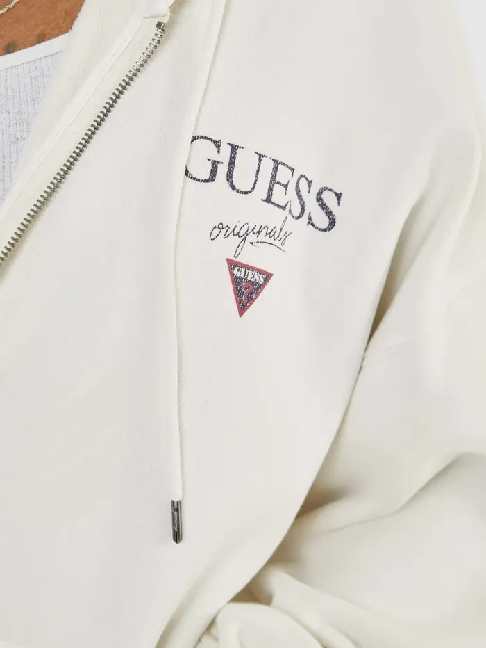 GUESS Hoodies and Sweaters Originals Stacked ZipUp Jacket Black 8211 Men