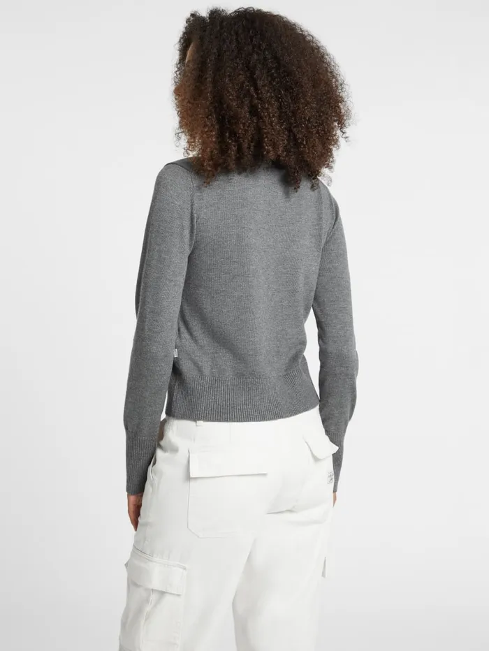 GUESS Hoodies and Sweaters Silk And WoolBlend Turtleneck Logo Sweater Red 8211 Women