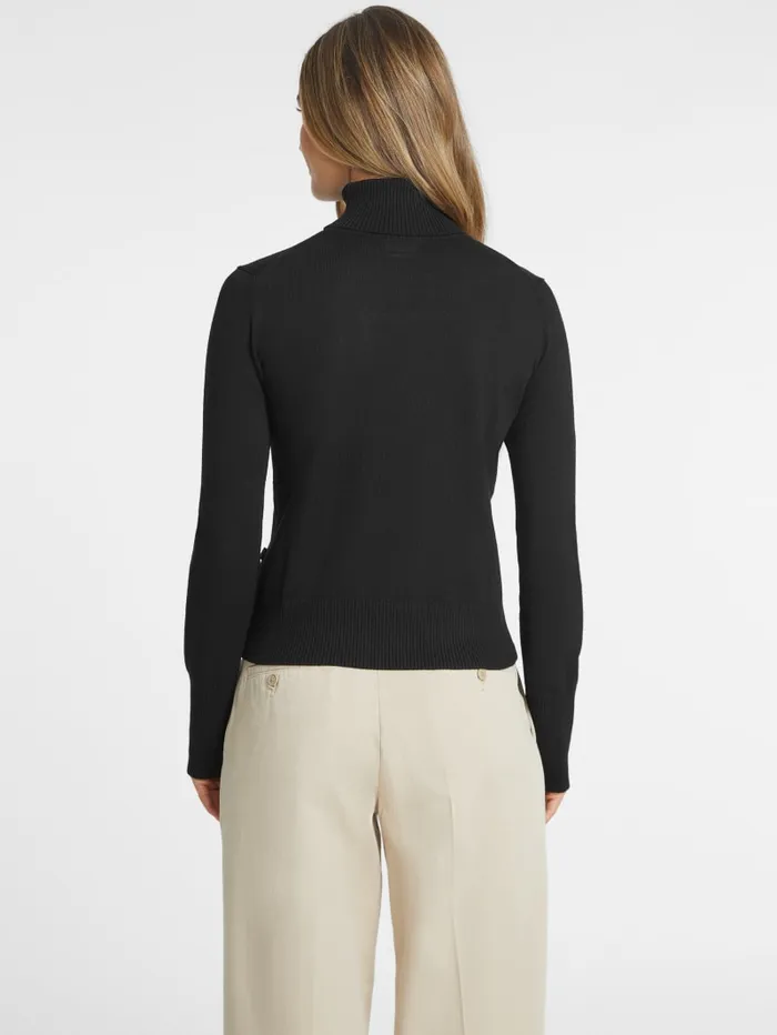 GUESS Hoodies and Sweaters Silk And WoolBlend Turtleneck Logo Sweater Red 8211 Women