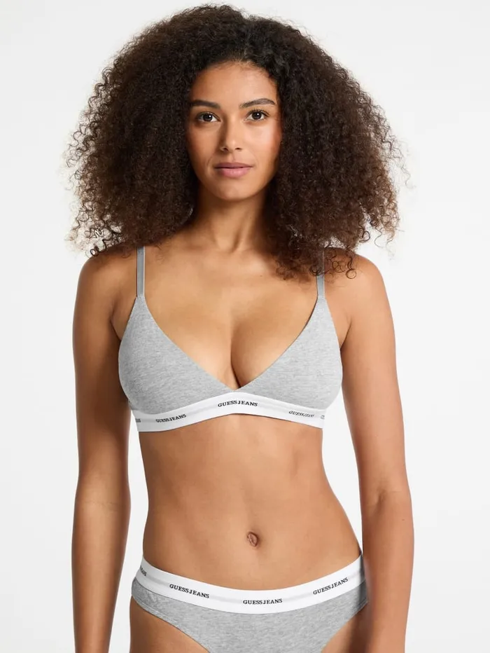GUESS Intimates Eco Jeans Triangle Bralette Gray 8211 Women