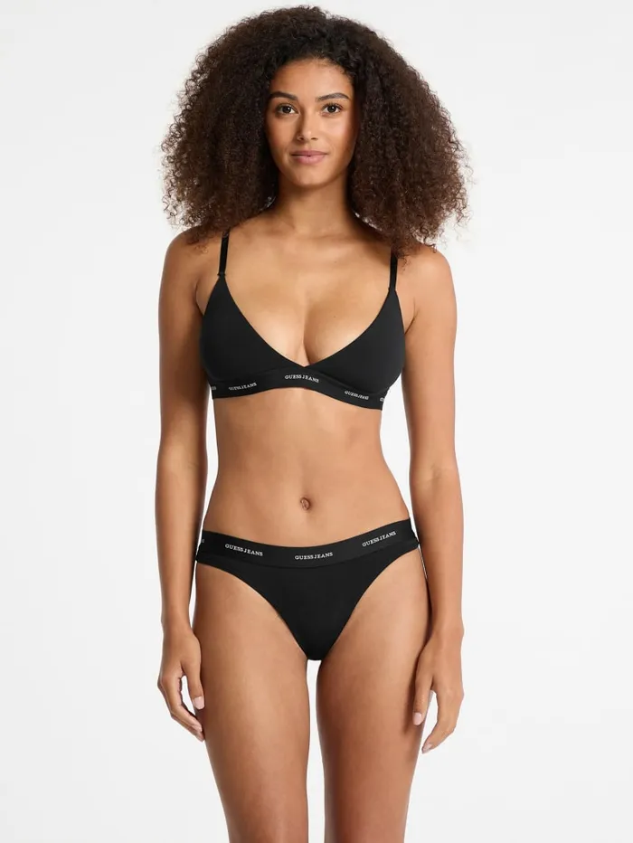 GUESS Intimates Eco Jeans Triangle Bralette Gray 8211 Women