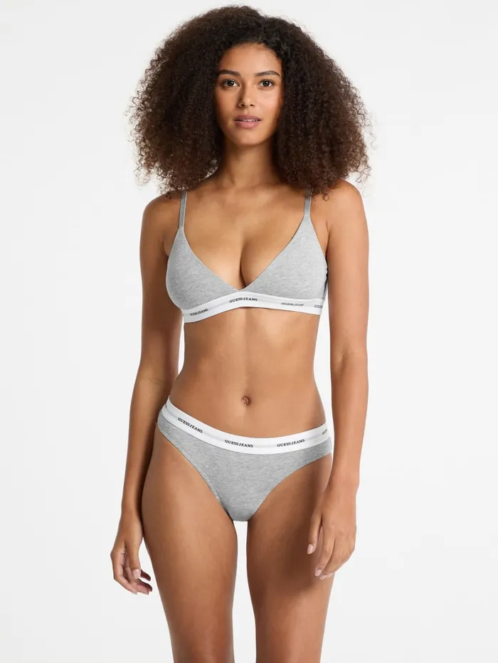 GUESS Intimates Eco Jeans Triangle Bralette Gray 8211 Women