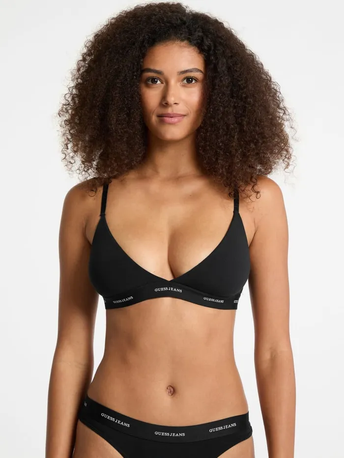 GUESS Intimates Eco Jeans Triangle Bralette Gray 8211 Women