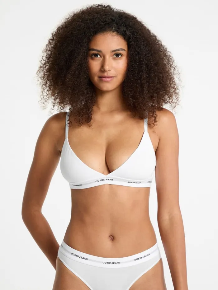 GUESS Intimates Eco Jeans Triangle Bralette Gray 8211 Women