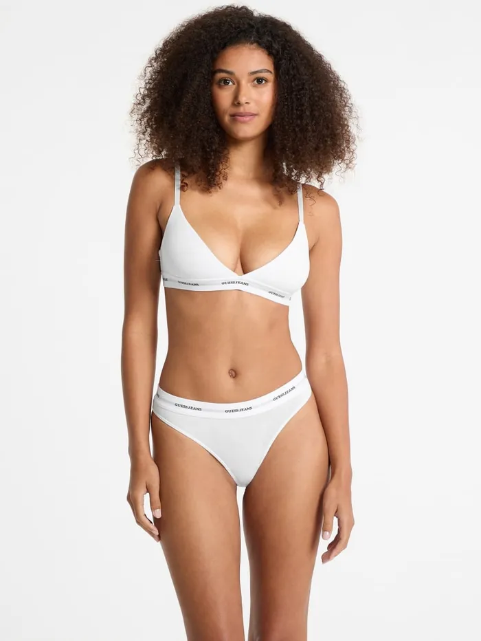 GUESS Intimates Eco Jeans Triangle Bralette Gray 8211 Women