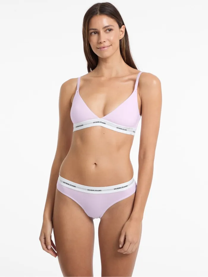 GUESS Intimates Eco Jeans Triangle Bralette Gray 8211 Women