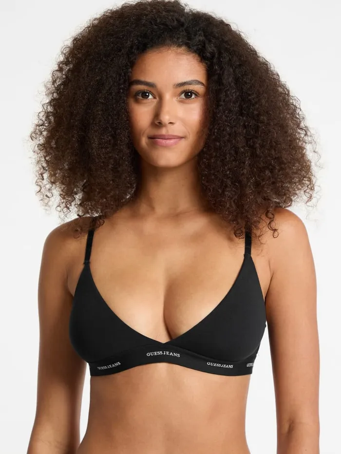 GUESS Intimates Eco Jeans Triangle Bralette Gray 8211 Women