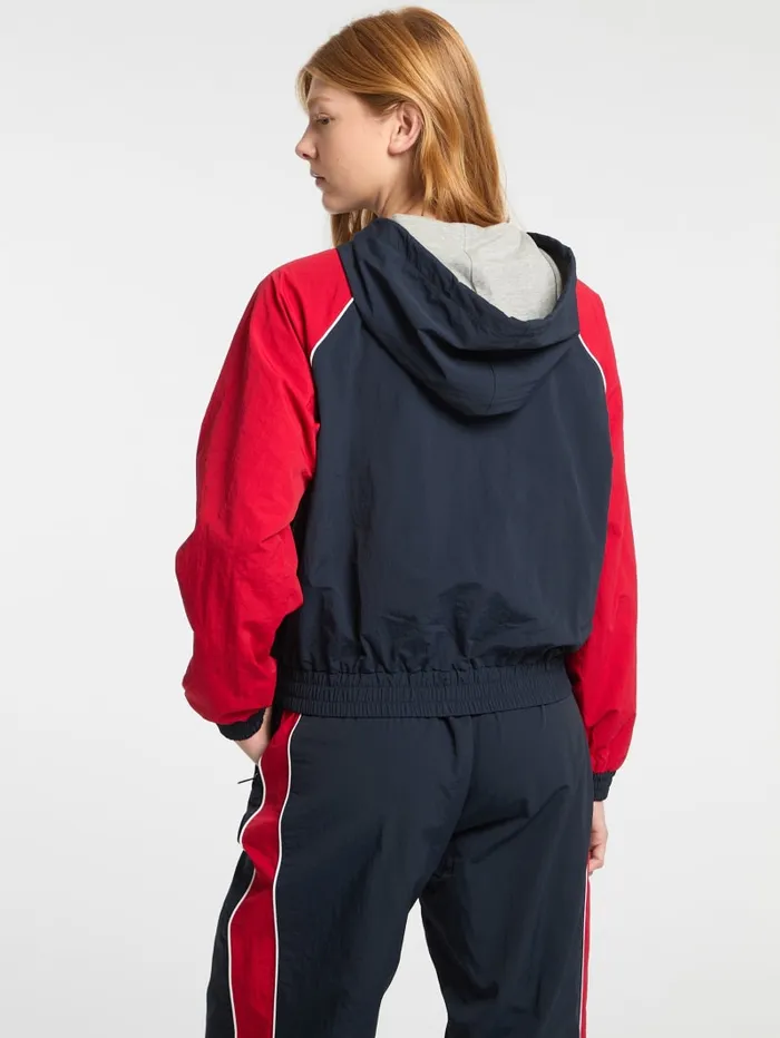 GUESS Jackets and Coats Eco Hooded Windbreaker Jacket Blue 8211 Women