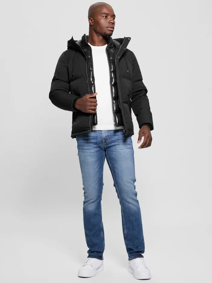 GUESS Jackets and Coats Eco Real Down Puffer Jacket White 8211 Men