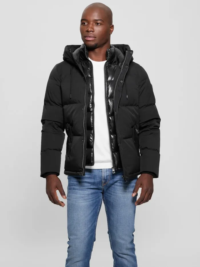 GUESS Jackets and Coats Eco Real Down Puffer Jacket White 8211 Men