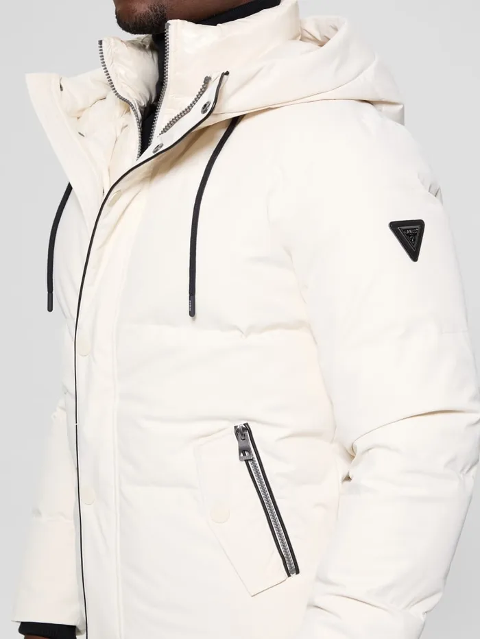 GUESS Jackets and Coats Eco Real Down Puffer Jacket White 8211 Men