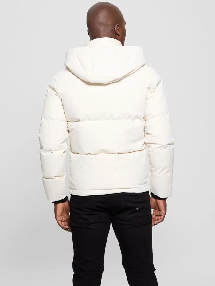 GUESS Jackets and Coats Eco Real Down Puffer Jacket White 8211 Men
