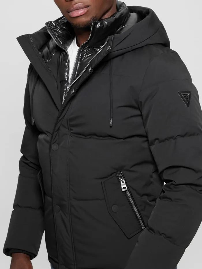 GUESS Jackets and Coats Eco Real Down Puffer Jacket White 8211 Men