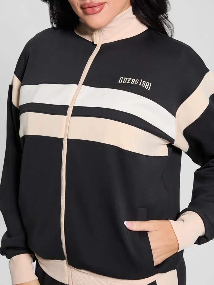 GUESS Jackets and Coats Eco Suzanne FullZip Sweatshirt Pink 8211 Women