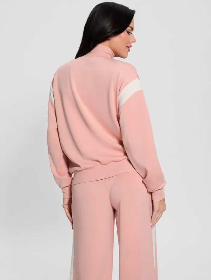 GUESS Jackets and Coats Eco Suzanne FullZip Sweatshirt Pink 8211 Women
