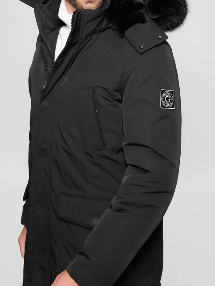 GUESS Jackets and Coats Eco Technical Parka Black 8211 Men
