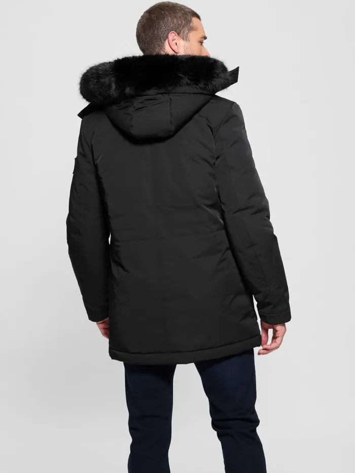 GUESS Jackets and Coats Eco Technical Parka Black 8211 Men