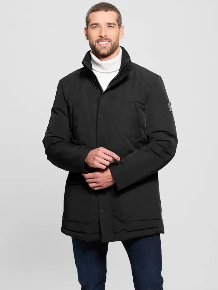 GUESS Jackets and Coats Eco Technical Parka Black 8211 Men