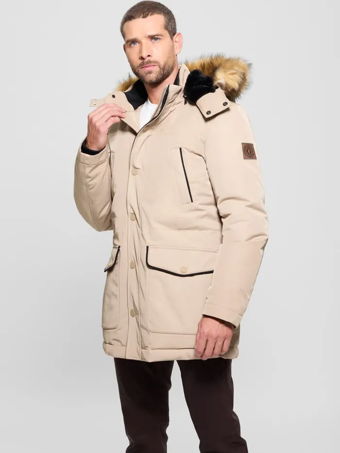 GUESS Jackets and Coats Eco Technical Parka Black 8211 Men