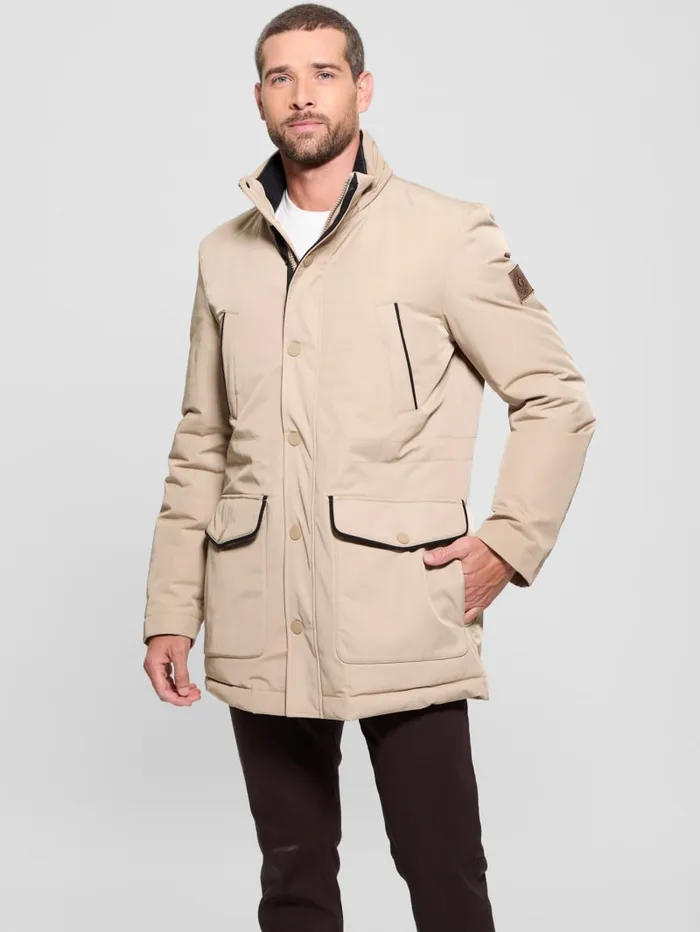 GUESS Jackets and Coats Eco Technical Parka Black 8211 Men