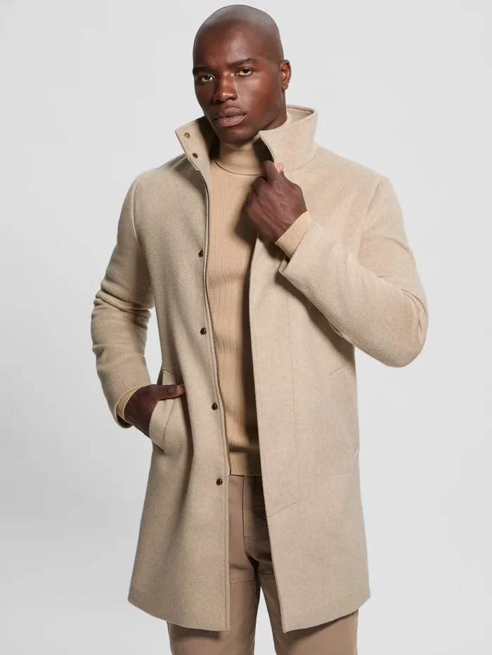GUESS Jackets and Coats Eco WoolBlend Urban Coat Gray 8211 Men
