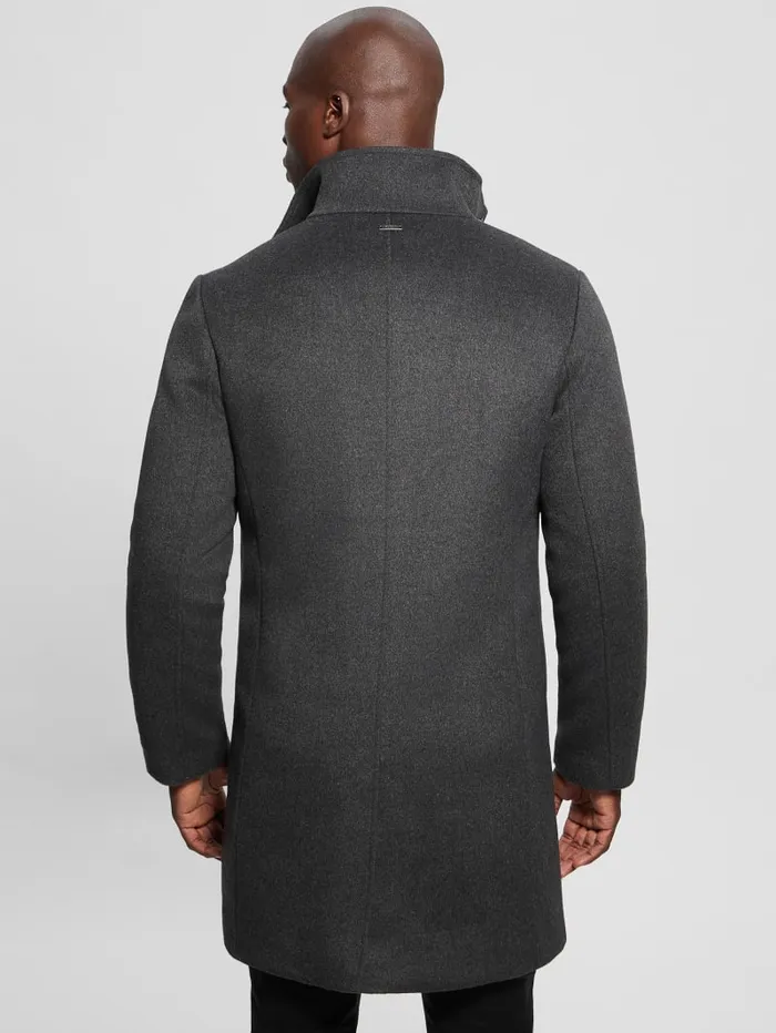 GUESS Jackets and Coats Eco WoolBlend Urban Coat Gray 8211 Men