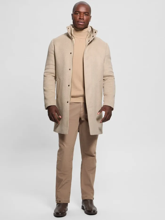 GUESS Jackets and Coats Eco WoolBlend Urban Coat Gray 8211 Men