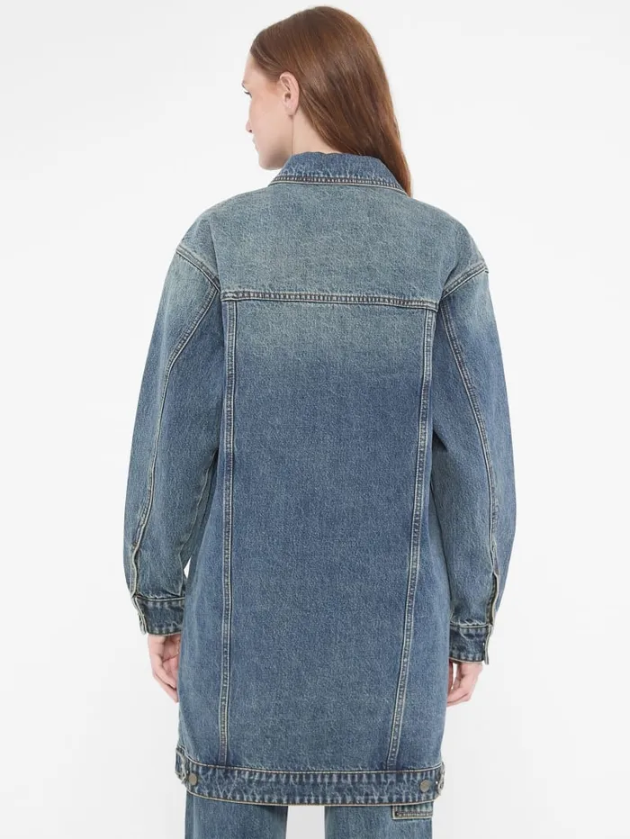 GUESS Jackets and Coats Originals Denim Trucker Coat Blue 8211 Women