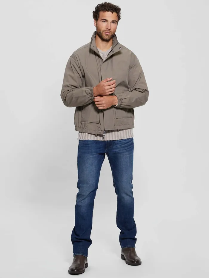 GUESS Jackets and Coats Paul Essential Twill Utility Jacket Beige 8211 Men
