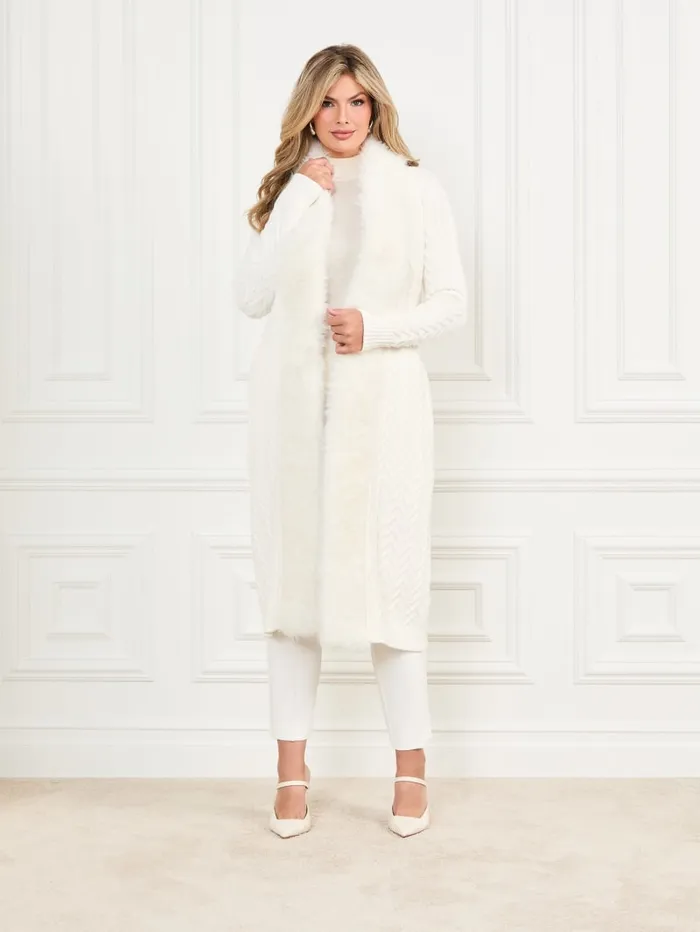 GUESS Jackets and Coats Paula Wrap Cardigan Coat Pink 8211 Women