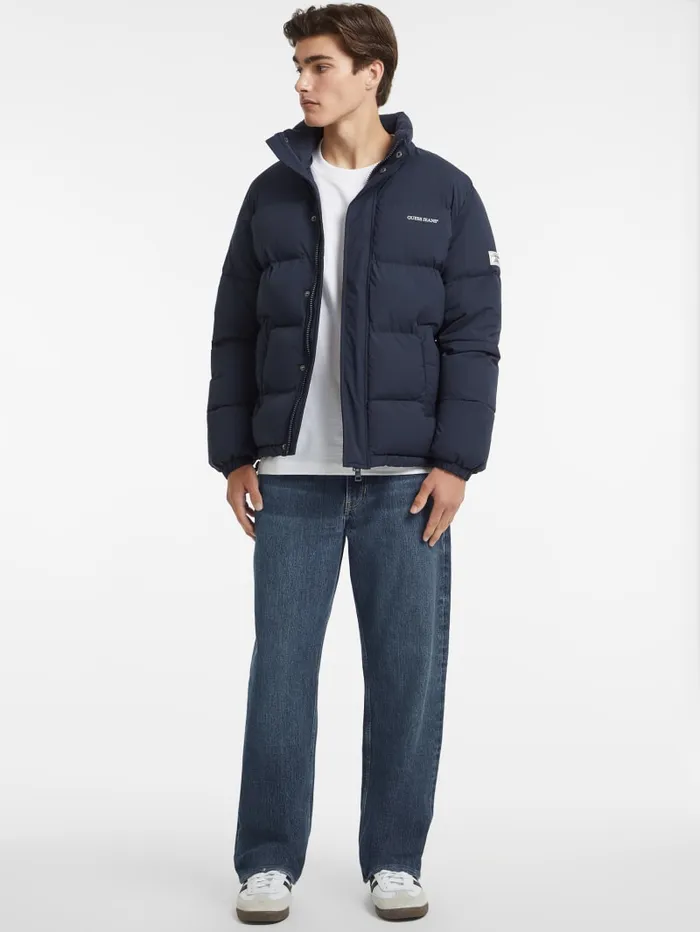 GUESS Jackets and Coats Regular Puffer Jacket White 8211 Men