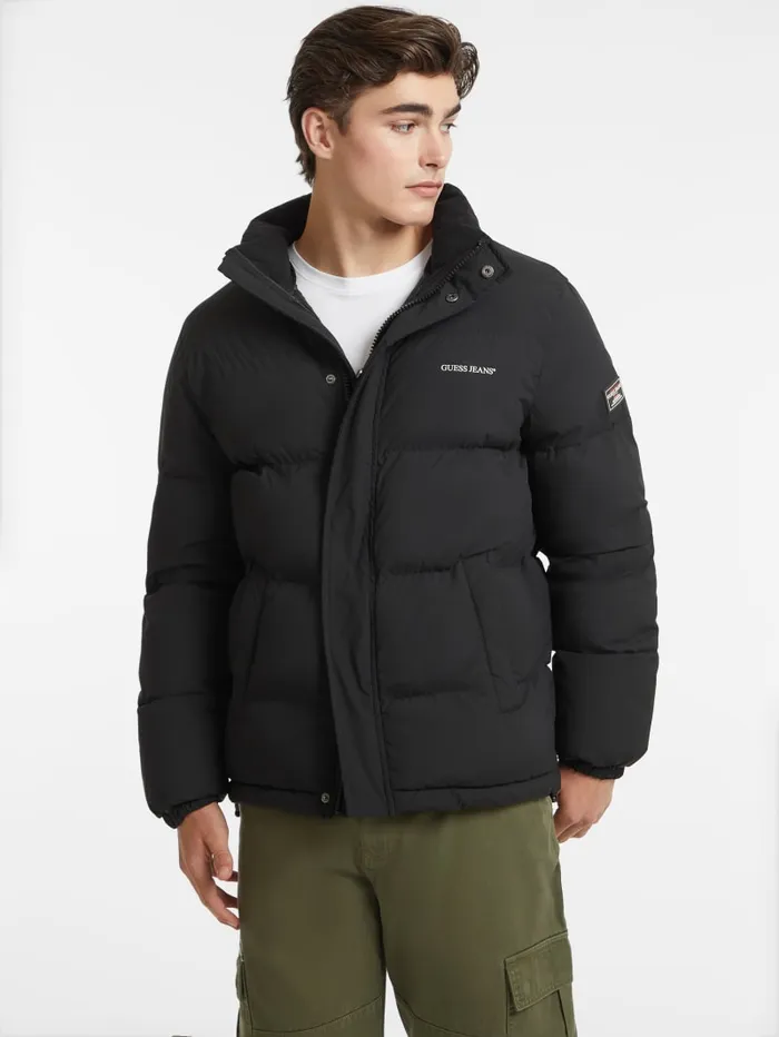 GUESS Jackets and Coats Regular Puffer Jacket White 8211 Men
