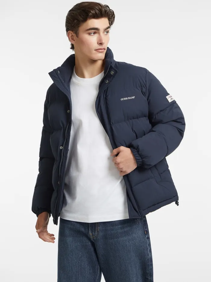 GUESS Jackets and Coats Regular Puffer Jacket White 8211 Men