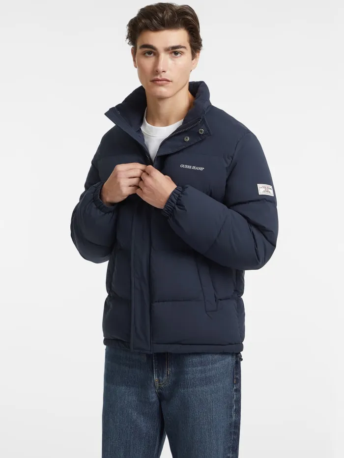 GUESS Jackets and Coats Regular Puffer Jacket White 8211 Men