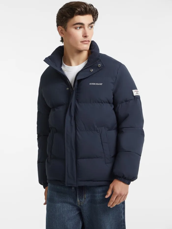 GUESS Jackets and Coats Regular Puffer Jacket White 8211 Men