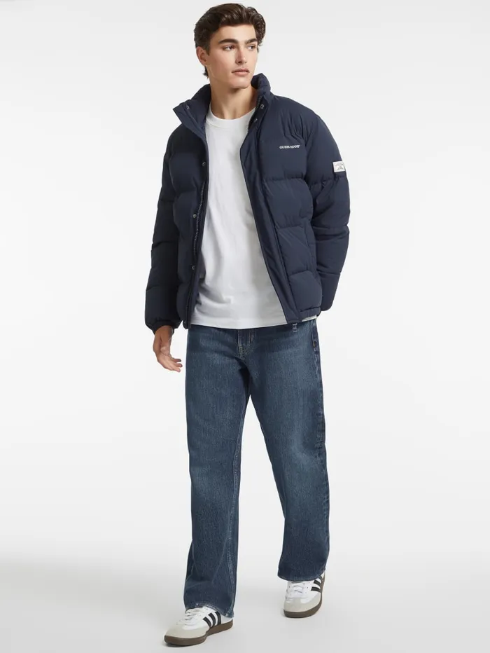 GUESS Jackets and Coats Regular Puffer Jacket White 8211 Men