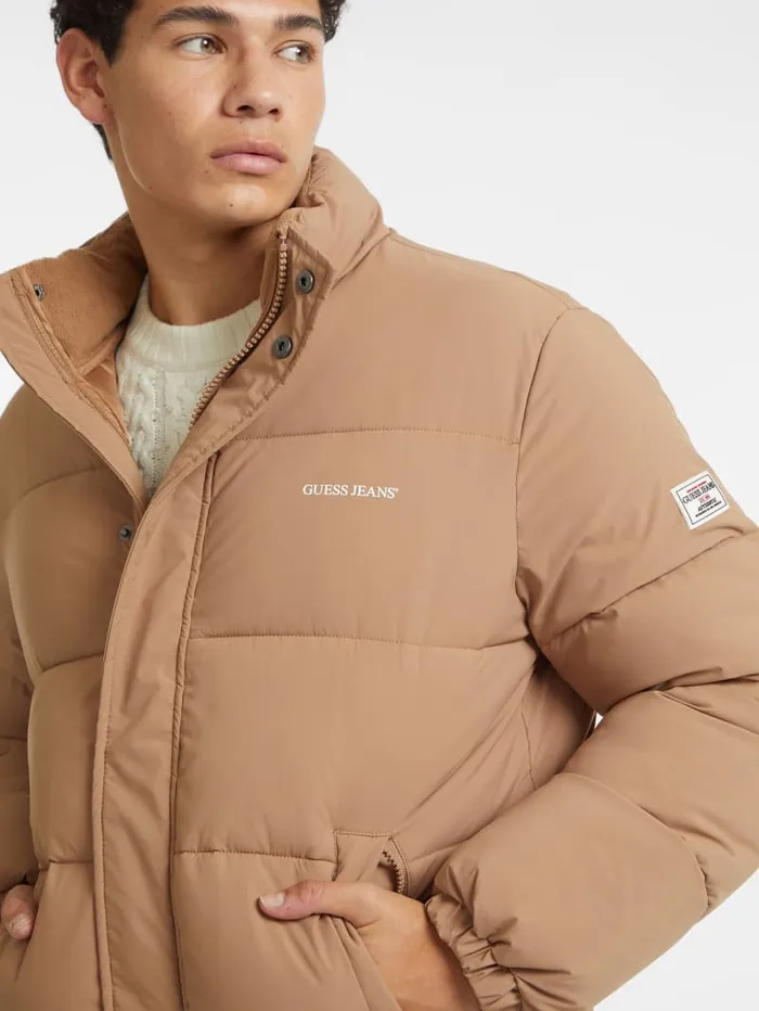 GUESS Jackets and Coats Regular Puffer Jacket White 8211 Men