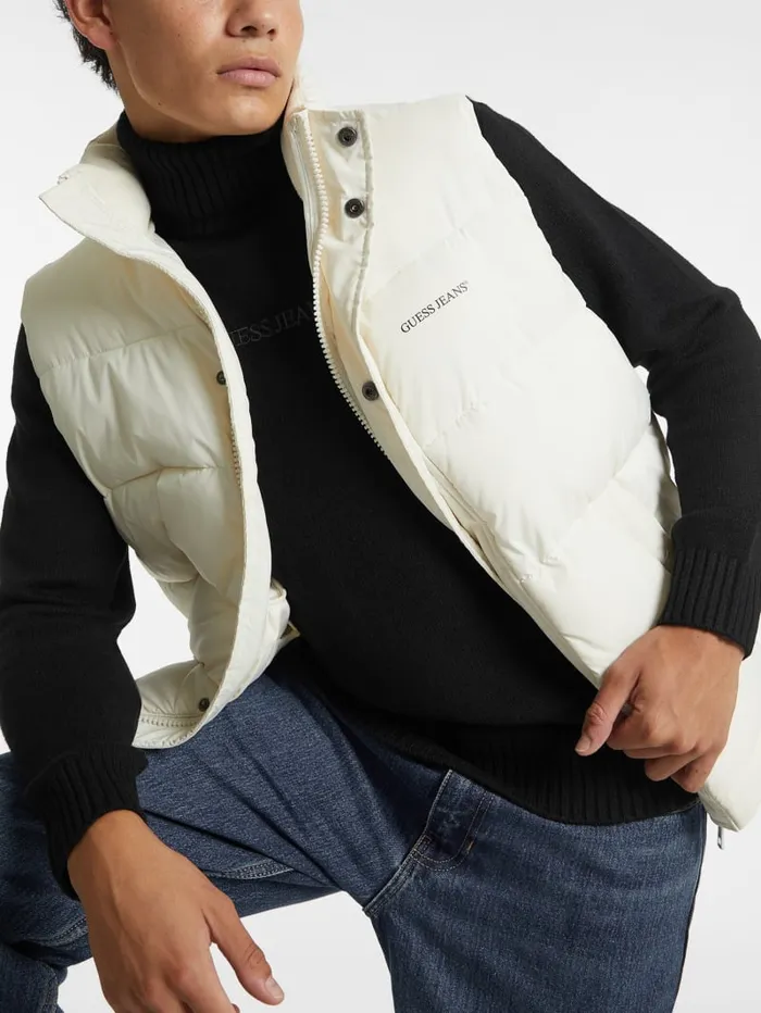GUESS Jackets and Coats Regular Puffer Vest Brown 8211 Men