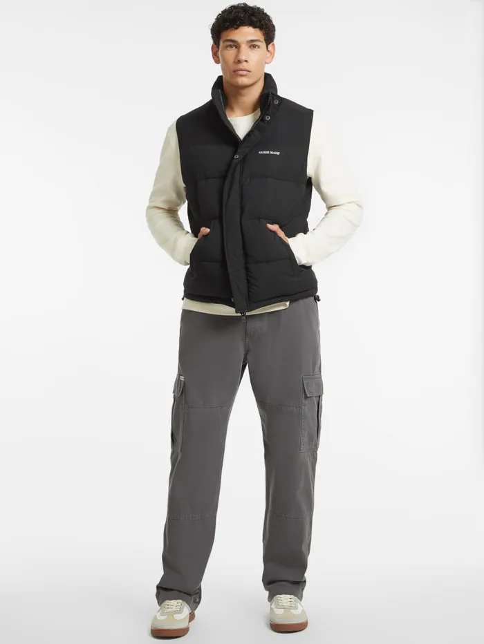 GUESS Jackets and Coats Regular Puffer Vest Brown 8211 Men