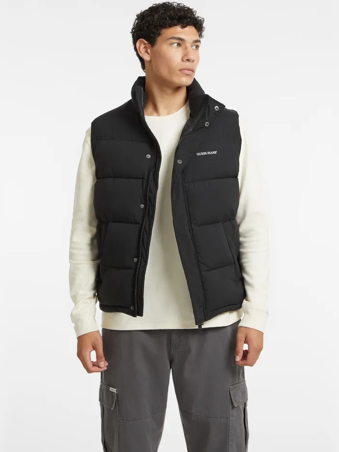 GUESS Jackets and Coats Regular Puffer Vest Brown 8211 Men