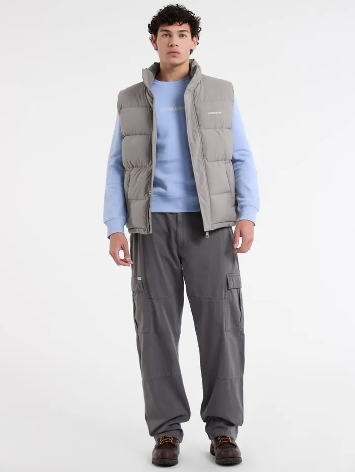 GUESS Jackets and Coats Regular Puffer Vest Brown 8211 Men