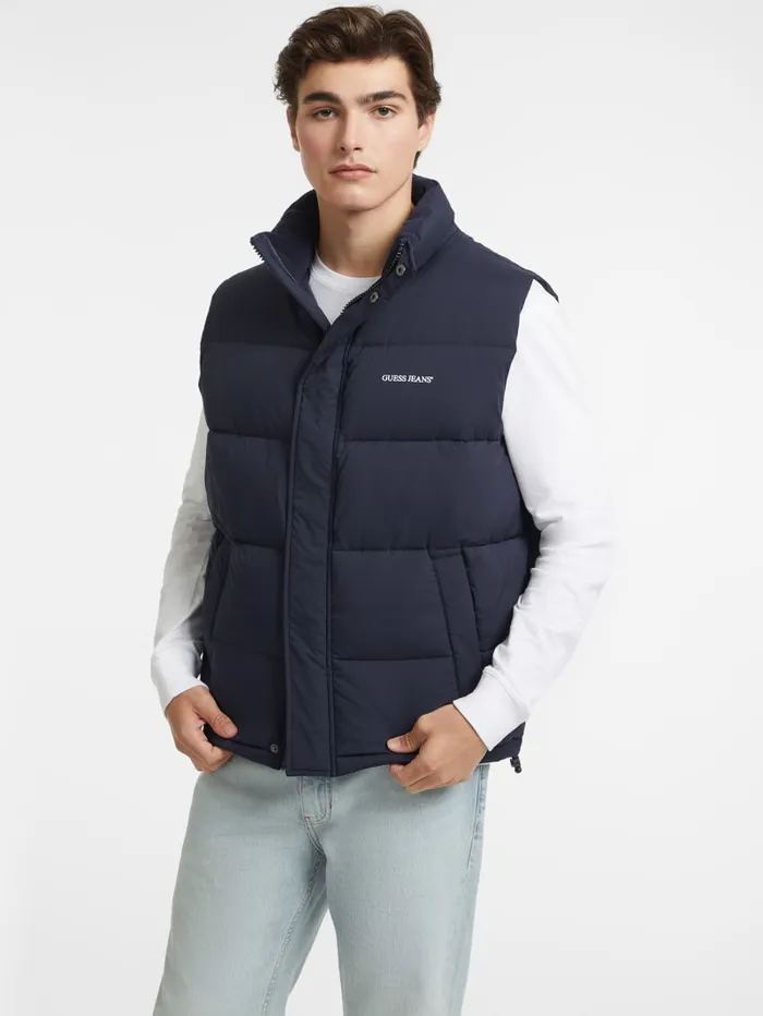GUESS Jackets and Coats Regular Puffer Vest Brown 8211 Men