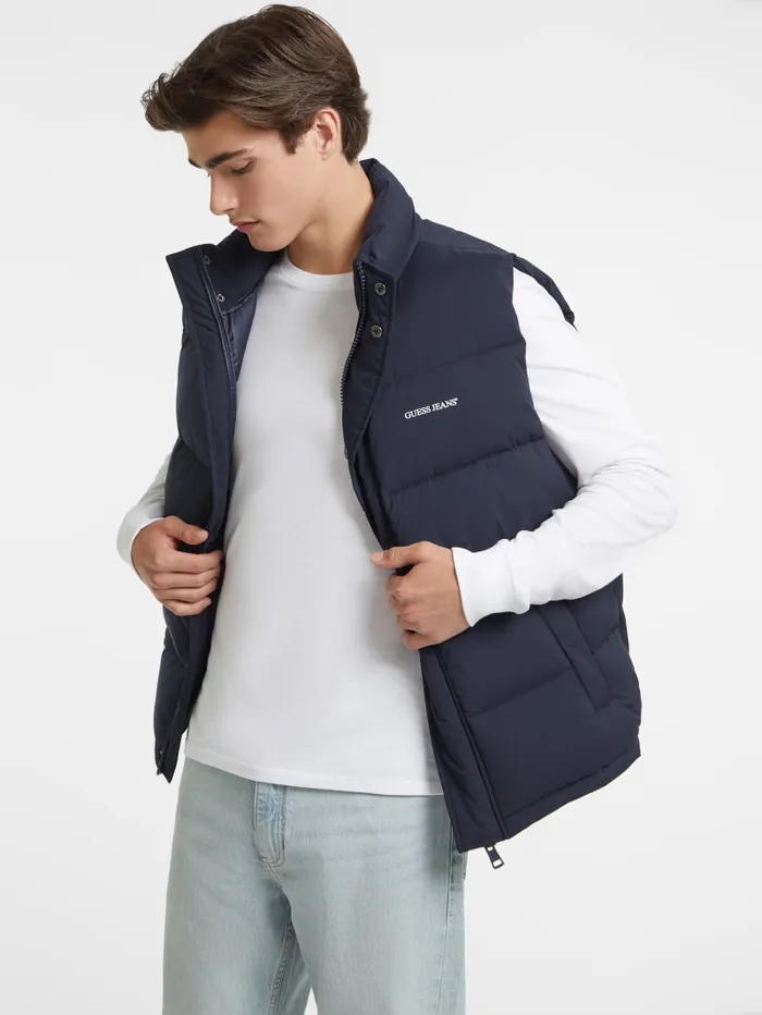 GUESS Jackets and Coats Regular Puffer Vest Brown 8211 Men