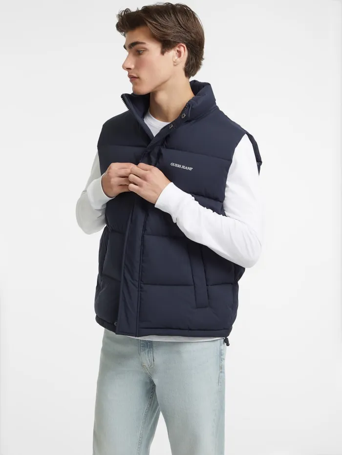 GUESS Jackets and Coats Regular Puffer Vest Brown 8211 Men