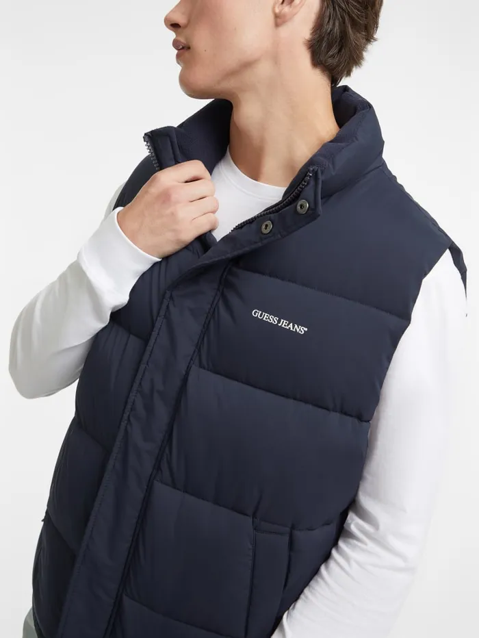 GUESS Jackets and Coats Regular Puffer Vest Brown 8211 Men